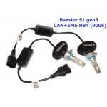 Фото Лампы светодиодные Baxster S1 gen3 HB4 (9006) 6000K CAN+EMS (2 шт) - teplahatka.com