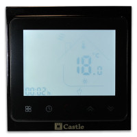 Терморегулятор програмований Castle TWE02 WI-FI (Чорний) Терморегулятор програмований Castle TWE02 WI-FI (Чорний)