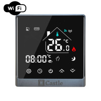 Терморегулятор для котлов Castle AC8400G WI-FI Черный-Серебро Терморегулятор для котлов Castle AC8400G WI-FI Черный-Серебро