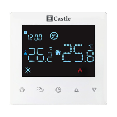 Терморегулятор програмований Castle AC606H (Білий) Терморегулятор програмований Castle AC606H (Білий)