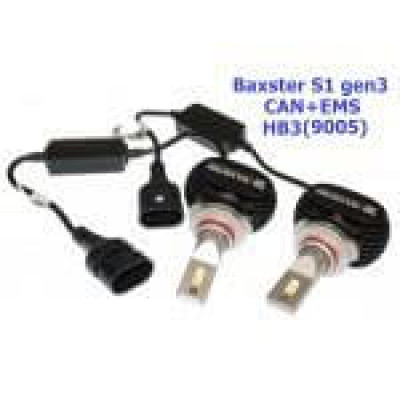 Світлодіодні лампи Baxster S1 gen3 HB3 (9005) 6000K CAN+EMS (2 шт)