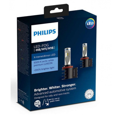 Лампи світлодіодні PHILIPS 12794UNIX2 X-tremeUltinon +200% LED Fog H8/H11/H16 X2