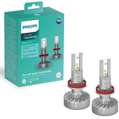 LED лампа Philips Ultinon FOG H8/H11/H16 11366ULWX2 (2 шт.) LED лампа Philips Ultinon FOG H8/H11/H16 11366ULWX2 (2 шт.)