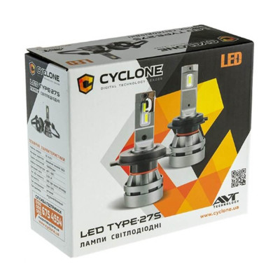 LED лампа CYCLONE H3 5000K 5100L CR type 27S (1 шт)