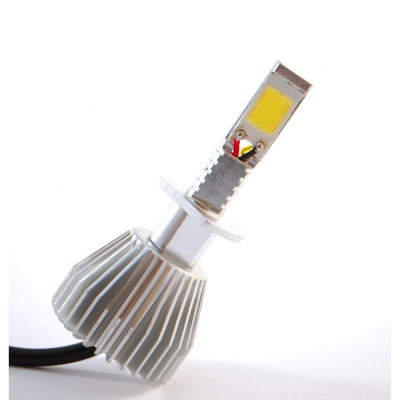LED лампа SuperLED LedHeadLamp F8 H1 chip COB радіатор (2 шт)