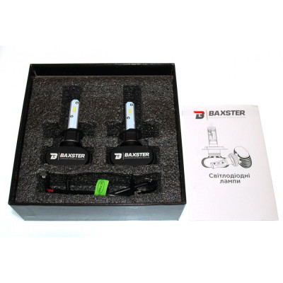 LED лампа Baxster S1 HB3 (9005) 5000K 4000Lm (2 шт) LED лампа Baxster S1 HB3 (9005) 5000K 4000Lm (2 шт)