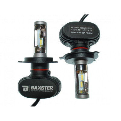LED лампа Baxster S1 H4 H/L 5000K 4000Lm (2 шт) LED лампа Baxster S1 H4 H/L 5000K 4000Lm (2 шт)