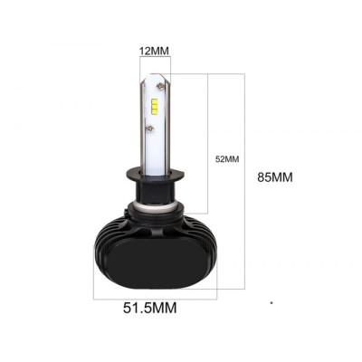 LED лампа SVS S1 H1 6000K 4000Lm (2 шт) LED лампа SVS S1 H1 6000K 4000Lm (2 шт)