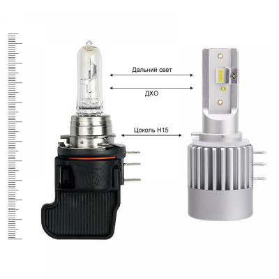 LED лампа ALed H15 6000K 30W RH15Y07 (2 шт)