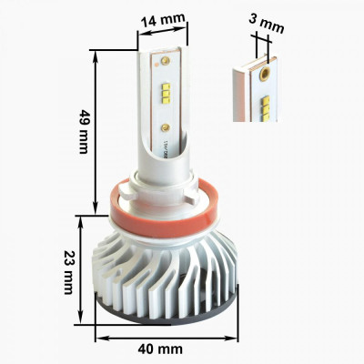 LED лампа Prime-X H11-Н8 5000К (2 шт) LED лампа Prime-X H11-Н8 5000К (2 шт)