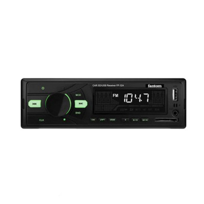 Автомагнітола Fantom FP-324 Black/Green 24V Автомагнітола Fantom FP-324 Black/Green 24V