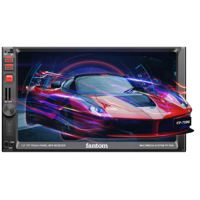Автомагнітола FANTOM FP-7090 Black/Red