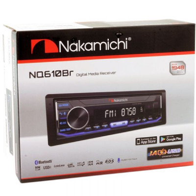 Автомагнітола 1DIN Nakamichi NQ610BR із модулем Bluetooth Автомагнітола 1DIN Nakamichi NQ610BR із модулем Bluetooth