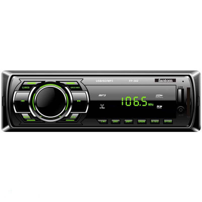 Автомагнітола Fantom FP-302 Black/Green Автомагнітола Fantom FP-302 Black/Green