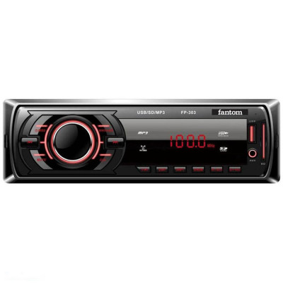 Автомагнітола Fantom FP-303 Black/Red Автомагнітола Fantom FP-303 Black/Red