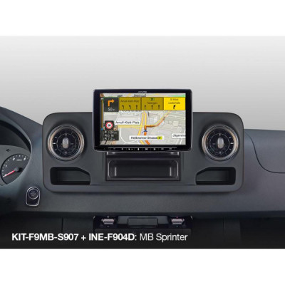 Мультимедиа 1-DIN с 9" монитором Alpine INE-F904D