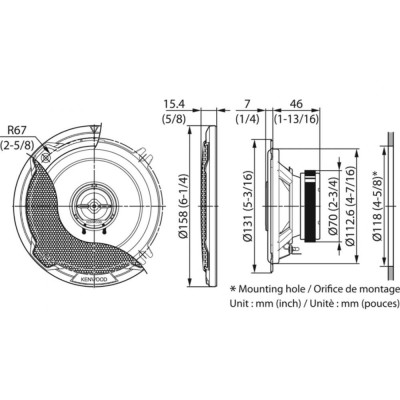 Акустика Kenwood KFC-PS1396 Акустика Kenwood KFC-PS1396