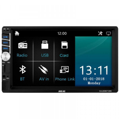 Мультимедіа 2-DIN AKAI CA-2DIN7135S