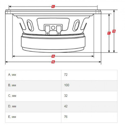 Акустика Kicx DTC-38 V2 твітер