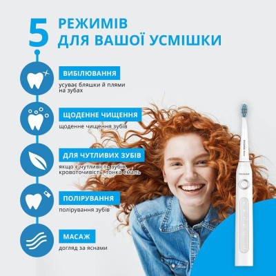Електрична зубна щітка PECHAM White Travel PC-081 Електрична зубна щітка PECHAM White Travel PC-081