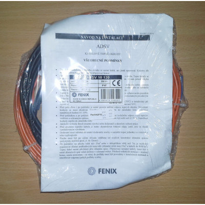 Тепла підлога Fenix ADSV 10320 двожильний кабель 320 Вт, 1,9 - 2,5 м²