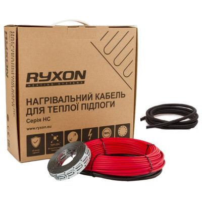 Електрична тепла підлога Ryxon 15м²-18,8м²/ 2400 Вт (150м) двожильний нагрівальний кабель