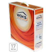 Тепла підлога WOKS 17 двожильний кабель 260 Вт, 1,4 - 2,0 м² Тепла підлога WOKS 17 двожильний кабель 260 Вт, 1,4 - 2,0 м²