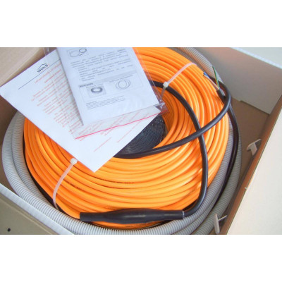 Тепла підлога WOKS 10 тонкий двожильний кабель 1475 Вт, 9,9 - 18,4 м²