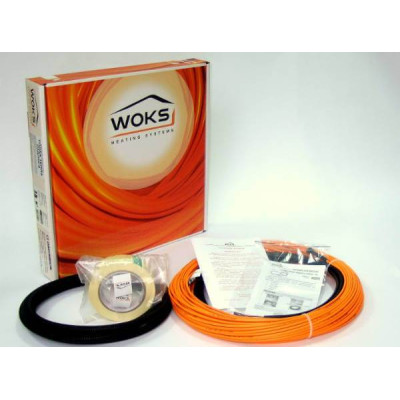 Тепла підлога WOKS 17 двожильний кабель 1450 Вт, 7,7 - 11,2 м²