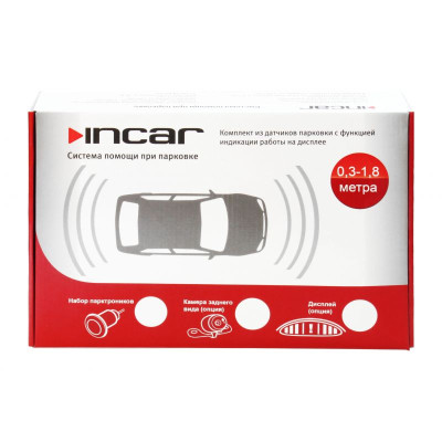 Парктронік Incar PT-208 Датчики сріблястого кольору