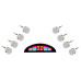 Парктроник GT P Rainbow 8 white (P RB8 White)