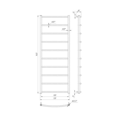 Сушка для рушників Mario Класик HP 1400x530/500 Сушка для рушників Mario Класик HP 1400x530/500