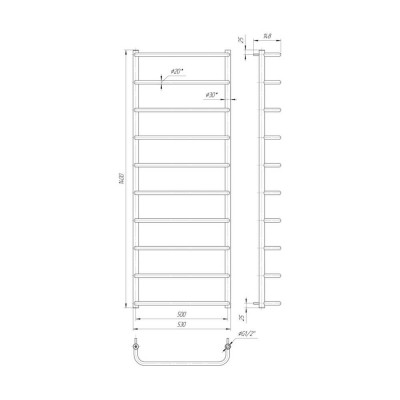 Сушка для рушників Mario Стандарт HP 1400x530/500