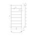 Сушка для рушників Mario Трапеція HP 1100x530/500