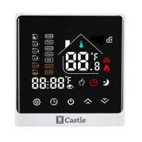 Терморегулятор программируемый Castle AC8400H Белый Терморегулятор программируемый Castle AC8400H Белый
