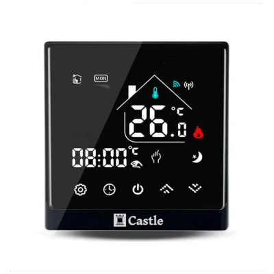 Терморегулятор для котлів Castle AC8400G Чорний