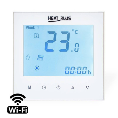 Терморегулятор Heat Plus iTeo4 Wi-Fi Білий Терморегулятор Heat Plus iTeo4 Wi-Fi Білий