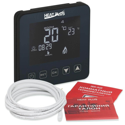 Терморегулятор Heat Plus BHT-320 Чорний Терморегулятор Heat Plus BHT-320 Чорний
