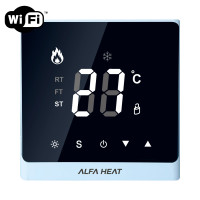 Терморегулятор Alfa Heat Smart WI-FI Білий Терморегулятор Alfa Heat Smart WI-FI Білий