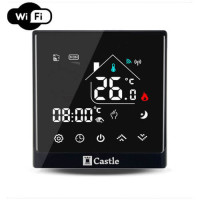 Терморегулятор програмований Castle AC8400H Wi-Fi Чорний