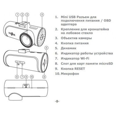 Видеорегистратор Gazer F725