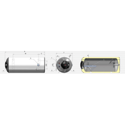 Бойлер Eldom Favourite 100 H 2.0 kW WH10046 L