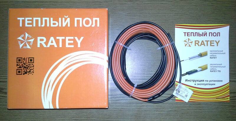 Фото Теплый пол Ratey одножильный кабель 1250 Вт, 6,2 - 8,3 м² в интернет-магазине Тепла Хатка. Фото N4