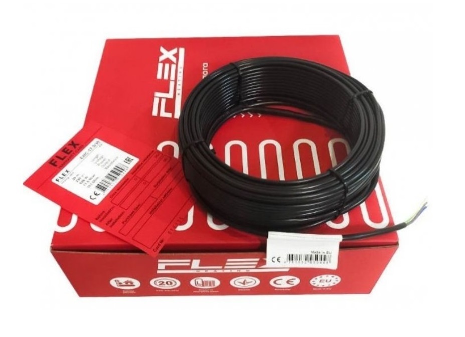 Фото Теплый пол Flex EHC 1,0-1,2 м²/175Вт (10м) нагревательный кабель под плитку в интернет-магазине Тепла Хатка