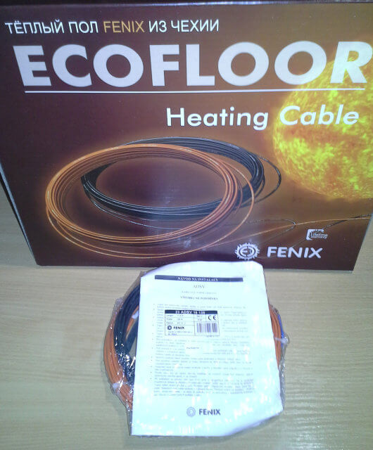Фото Тёплый пол Fenix ADSV 10520 двухжильный кабель 520 Вт, 3 - 4 м² в интернет-магазине Тепла Хатка. Фото N3