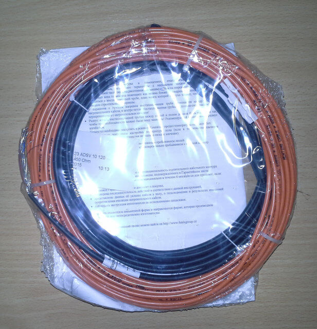 Фото Тёплый пол Fenix ADSV 10250 двухжильный кабель 250 Вт, 1,4 - 1,9 м² в интернет-магазине Тепла Хатка. Фото N6
