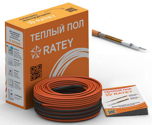 Фото Теплый пол Ratey RD2 двухжильный кабель 580 Вт, 3,2 - 4 м² в интернет-магазине Тепла Хатка