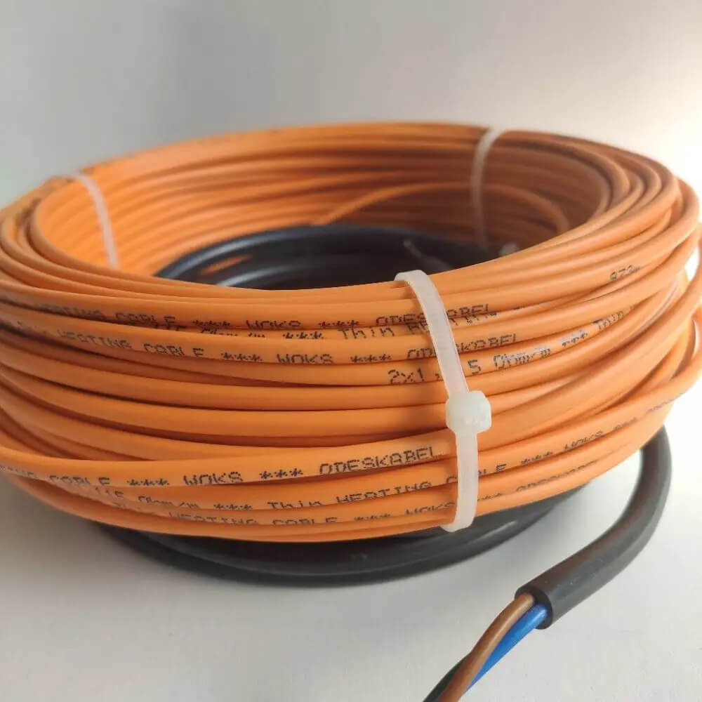 Фото Теплый пол WOKS 18 двухжильный кабель 1100 Вт, 5,2 - 7,5 м² в интернет-магазине Тепла Хатка. Фото N2