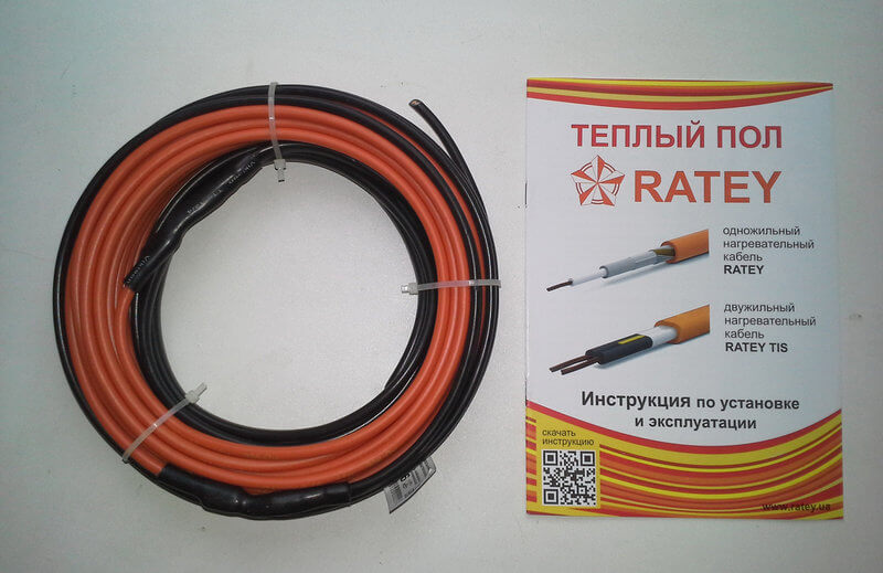 Картинка Теплый пол Ratey одножильный кабель 160 Вт, 0,8 - 1,1 м². Фото N4